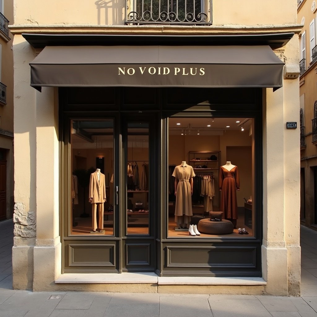 Façade de la boutique NO VOID PLUS dans une rue d'Aix-en-Provence